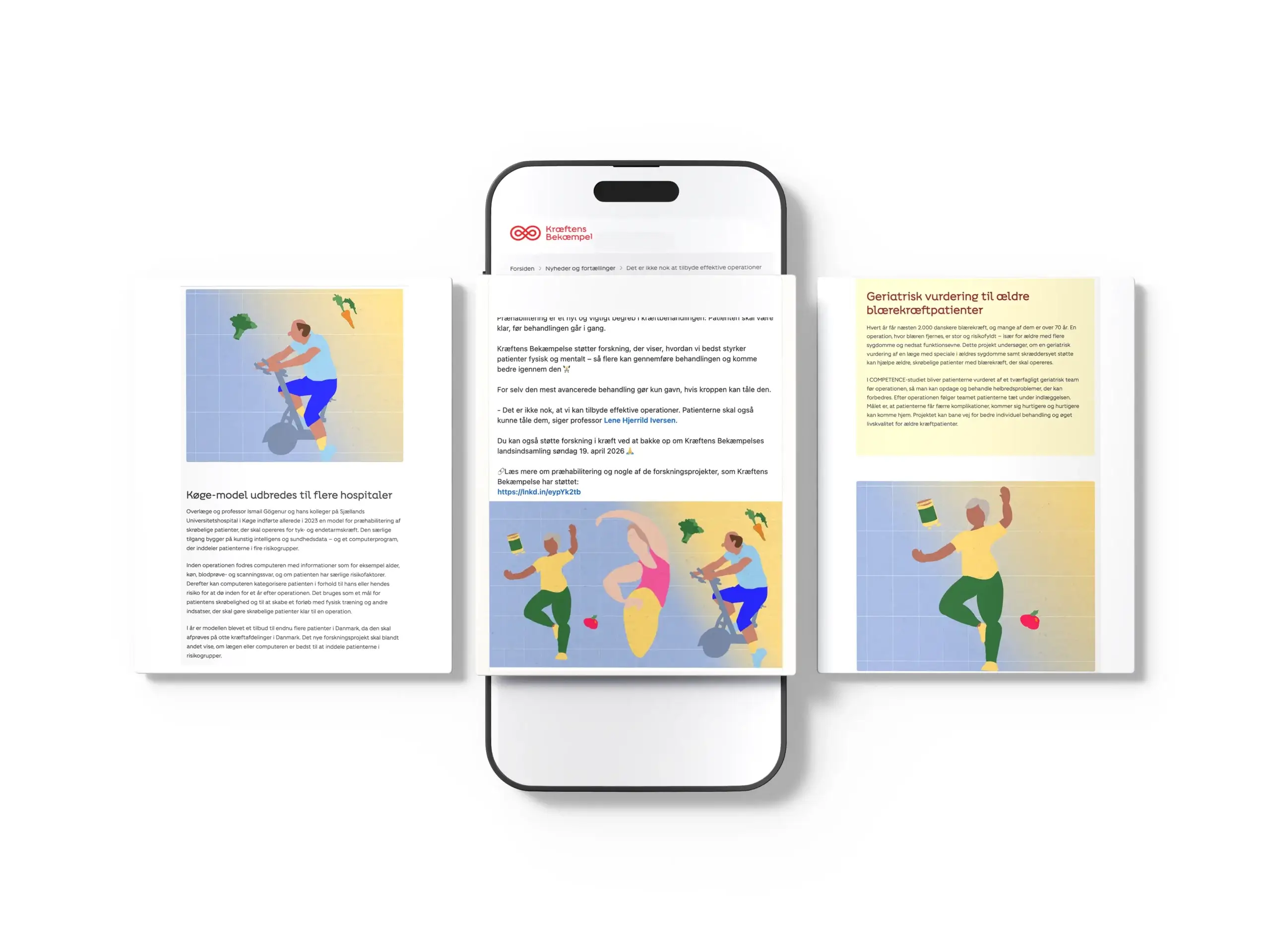 Prehabiliterings mockup